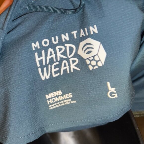 Mountain Hardwear Navy Blue Windbreaker Lightweight Rain Jacket Hooded - Picture 13 of 14